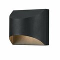 Brilliantbulb Nardella Dimmable LED Outdoor Wall Fixture, Textured Black Finis BR3282504